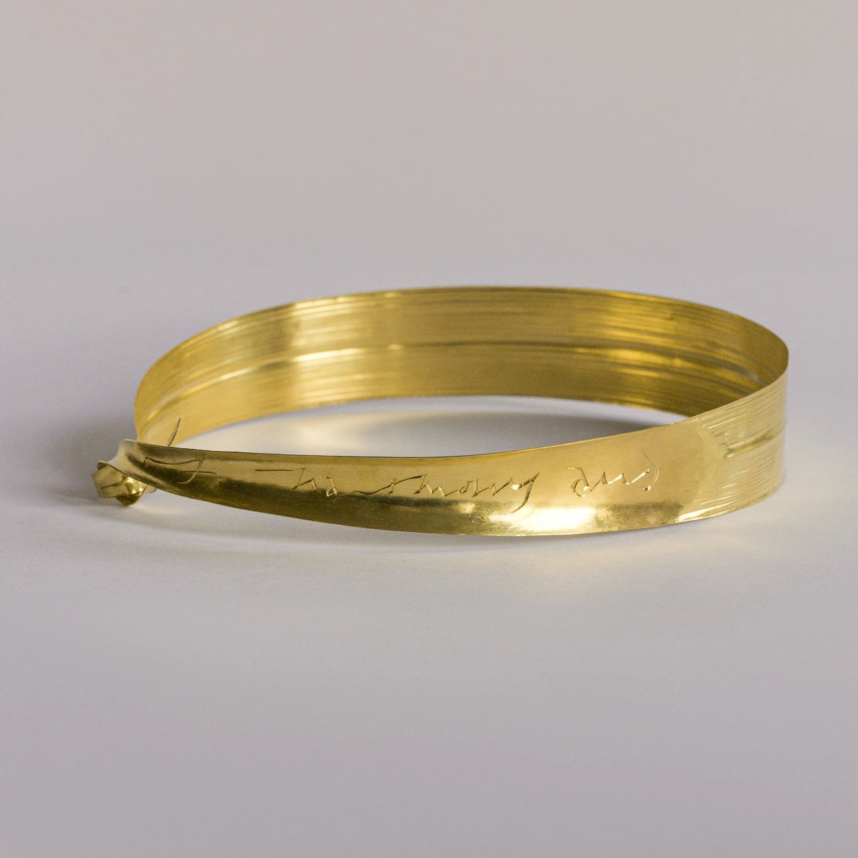 Pleiades collar by Wright & Teague. One of 7 layers. Engraved ‘of harmony and’ from the poem Tintern Abbey by William Wordsworth 1798.