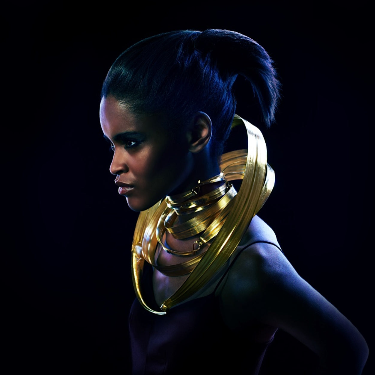 Pleiades collar. Gold, Power and Allure. Goldsmiths Hall.18ct yellow gold.