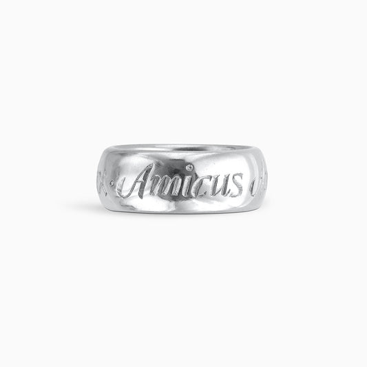 Amicus men's inscription ring