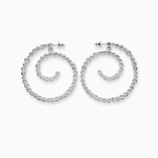 Bindi Spiral hoop earrings