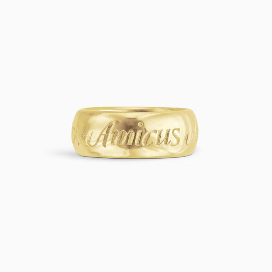 Amicus men's inscription ring