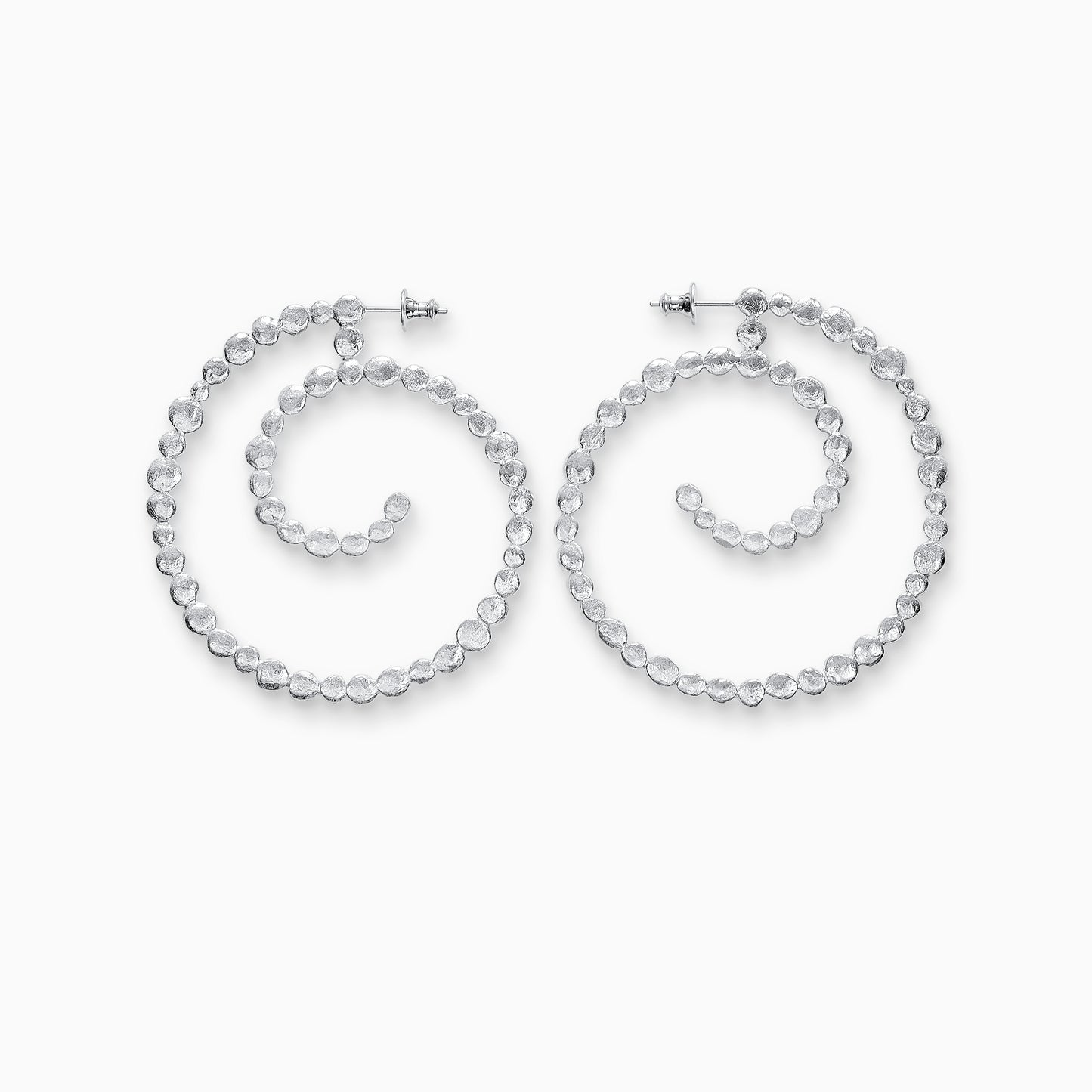 Bindi Spiral hoop earrings