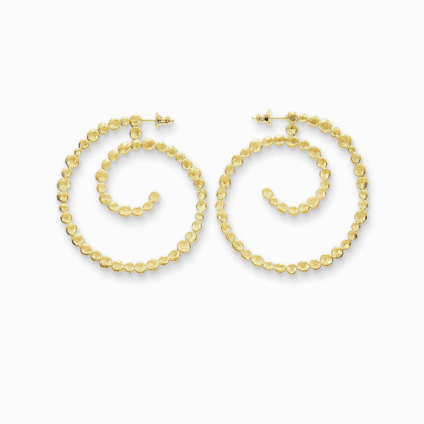 Bindi Spiral hoop earrings