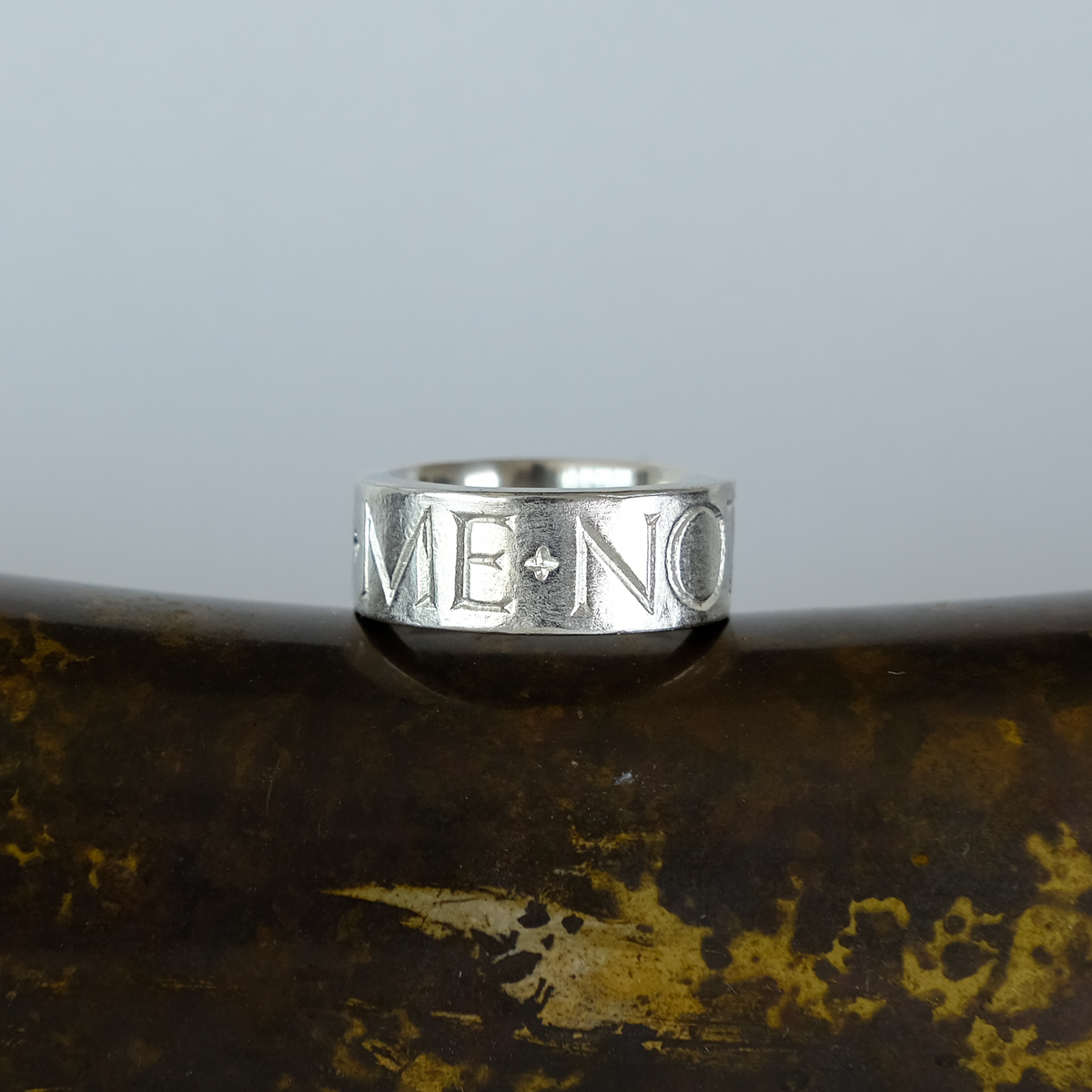 Forget Me Not inscription ring