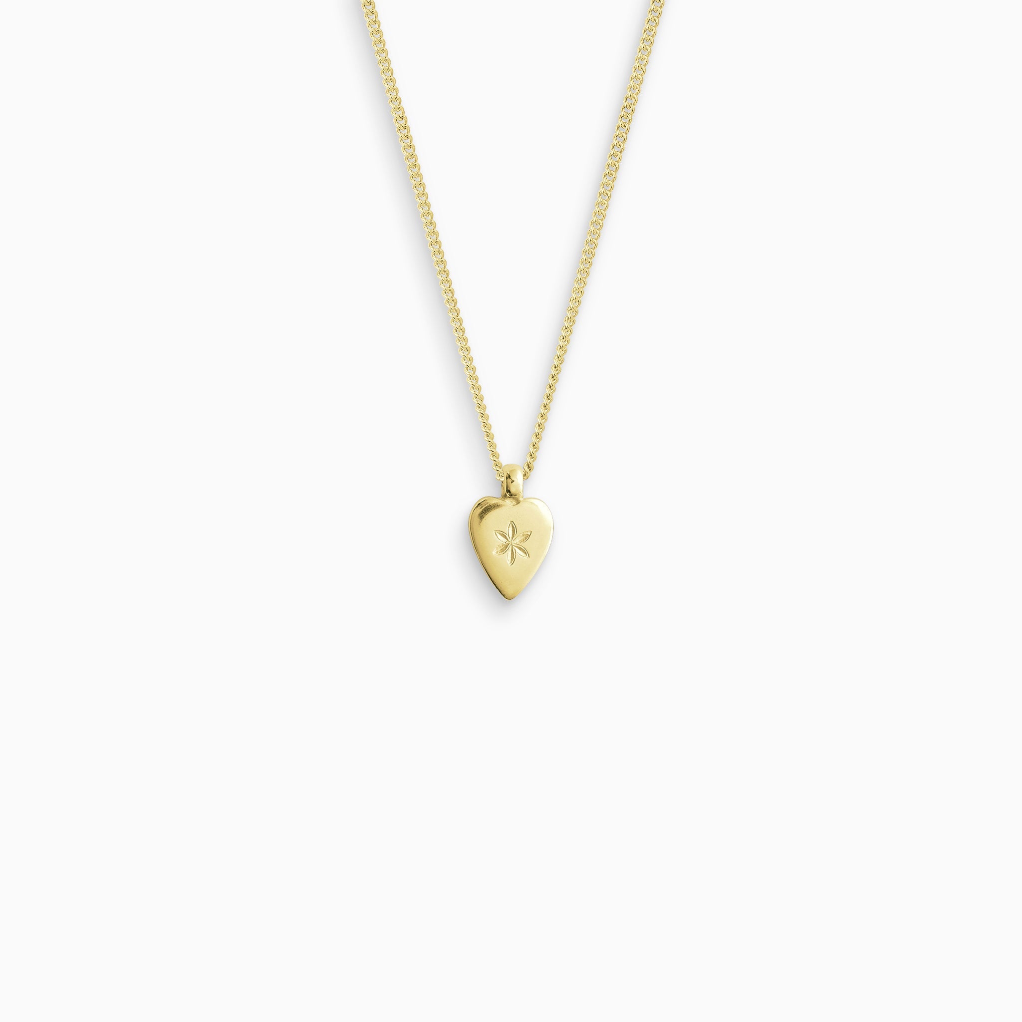 Gold & Pink Twisted Cord Flower Heart Pendant Necklace - Lovisa