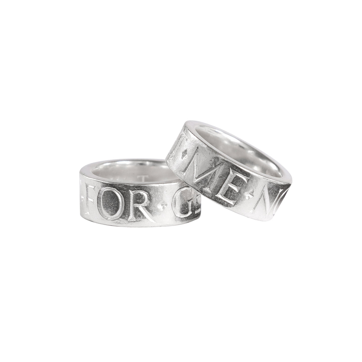 Forget Me Not inscription ring