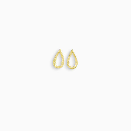 Fuego Teardrop stud earring