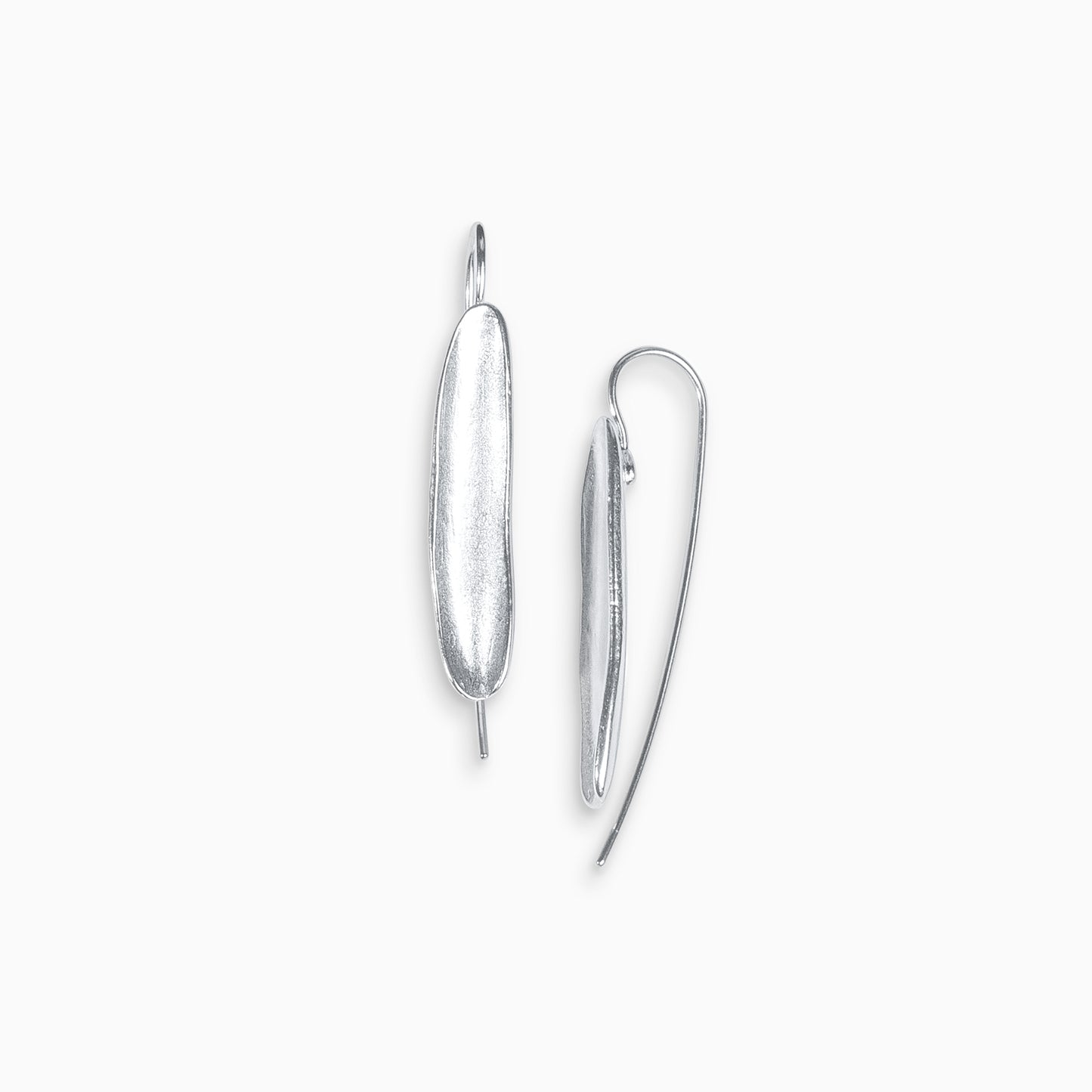 Halo long drop earrings