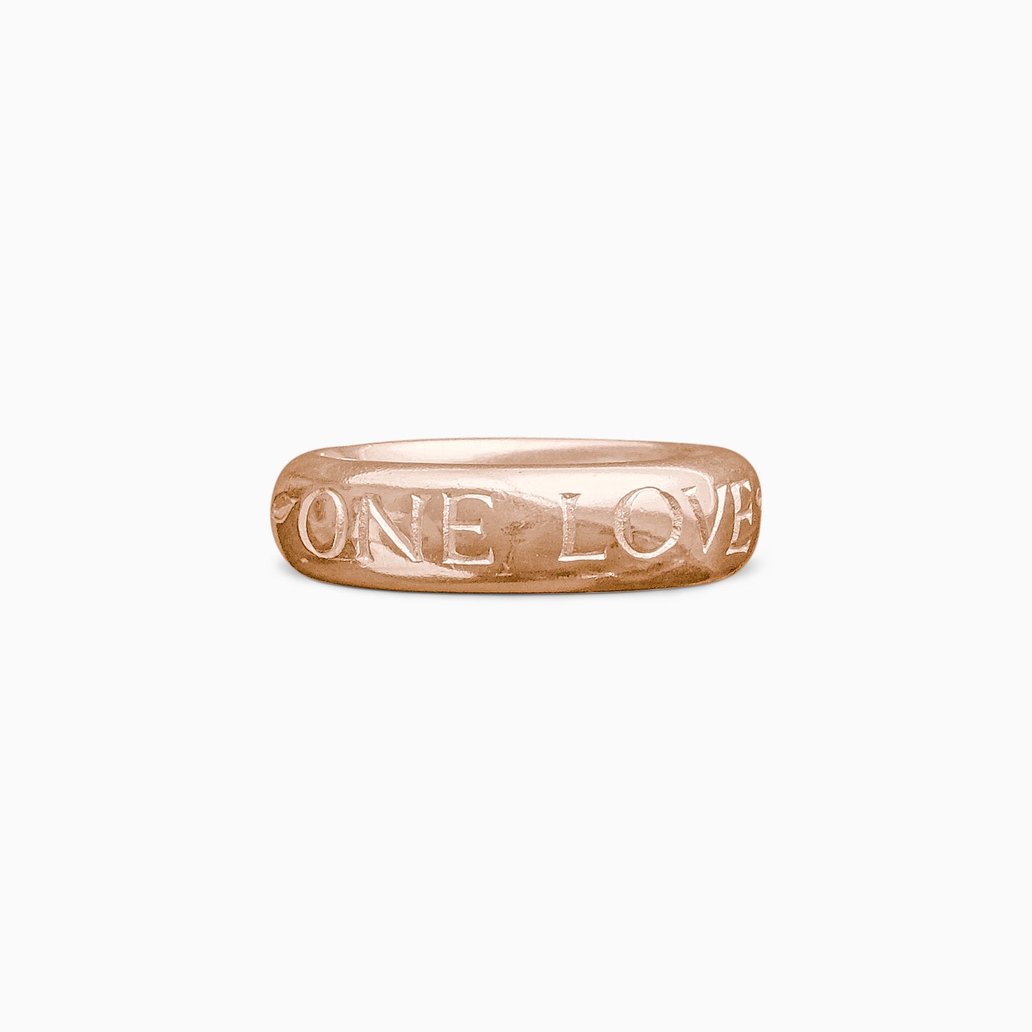 One Love inscription ring