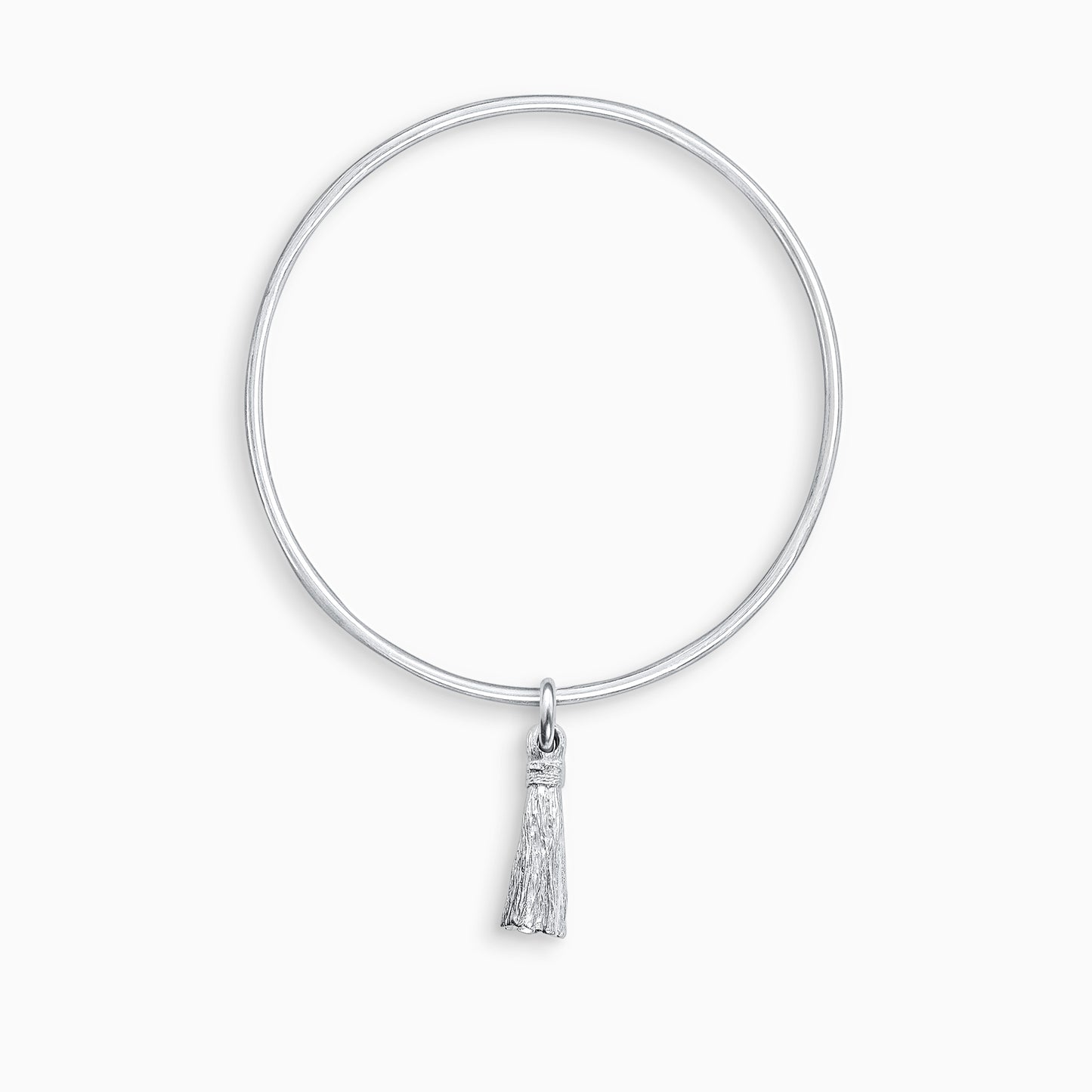 Tassel charm bangle