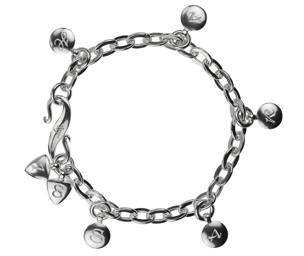 Alpha Numero charm bracelet