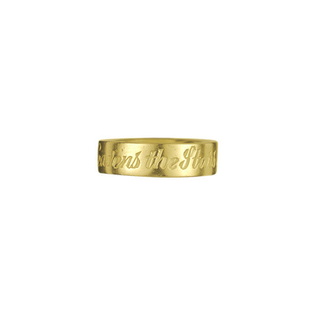 In the Heavens inscription ring